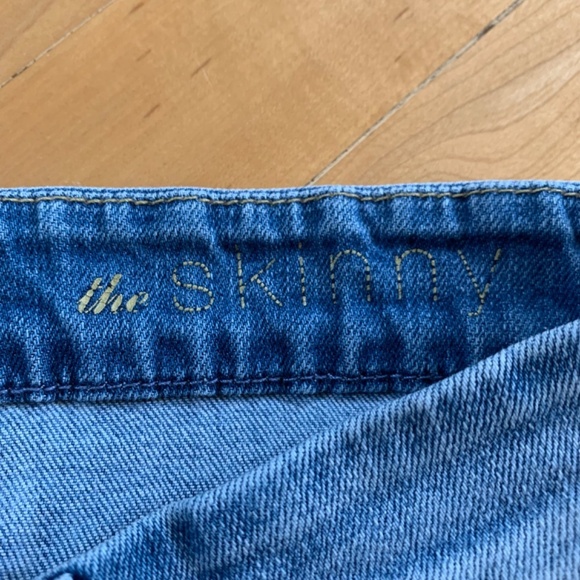 7 For All Mankind The Skinny Distressed Jeans Size 27 - Picture 6 of 10